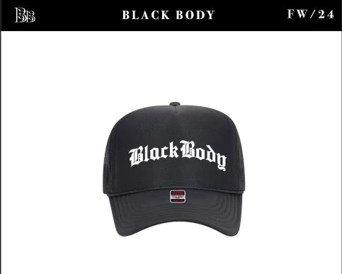 Black Body: Premium Black Trucker Hat